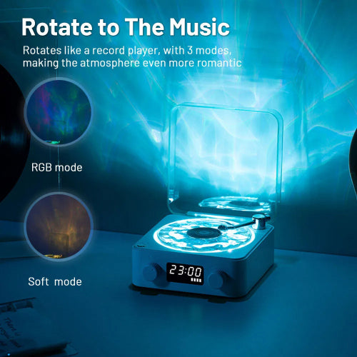 Mini Retro White Noise Bluetooth Speaker With RGB Light Sleep Support AID & TF CARD