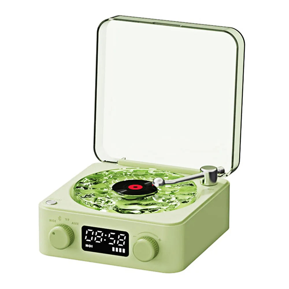 Mini Retro White Noise Bluetooth Speaker With RGB Light Sleep Support AID & TF CARD