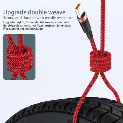 USB to Type C Extended 5-Meter USB C 6A Universal Super Fast - Charging Data Cable Suitable For Iphone,Huawei,Xiaomi,Samsung,Consoles And Tablets.